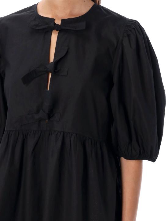 25FW 가니 숏 원피스 F90056479 099 BLACK - GANNI