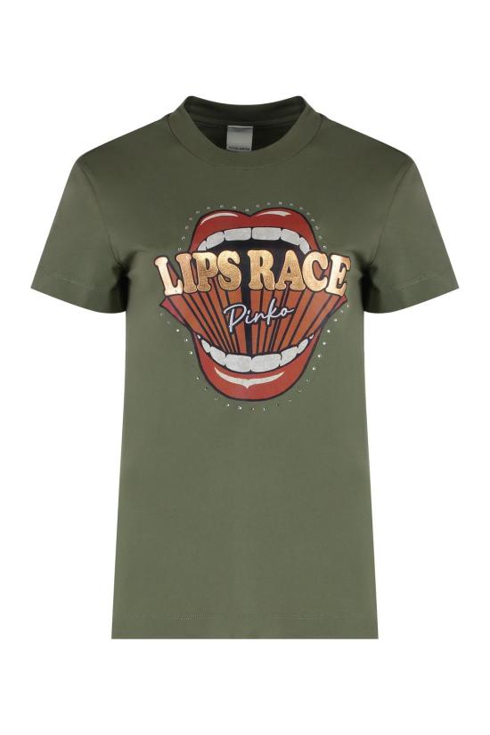 25SS 핑코 반팔 티셔츠 105050A2D8 V49 green