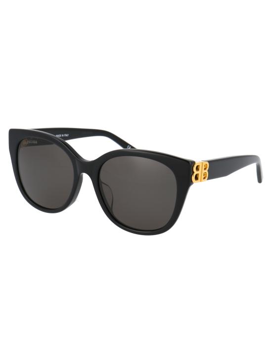  발렌시아가 선글라스 BB0103SA 001 BLACK GOLD GREY - BALENCIAGA
