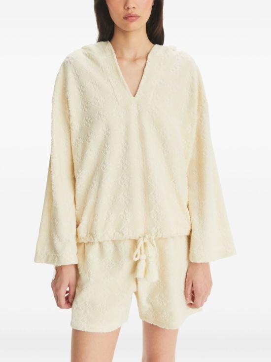 25SS 토리버치 후드 티셔츠 167180 105 Ivory - TORY BURCH