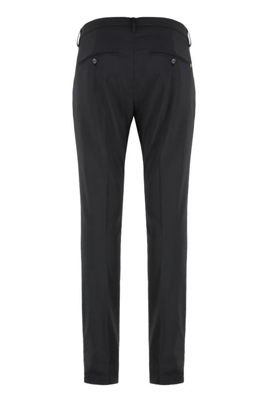 25SS 돈답 스트레이트 팬츠 UP235WS0114U 999 black - DONDUP