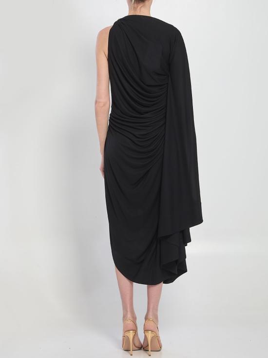 25SS 보테가베네타 미디 원피스 819930V4N20 1000 black - BOTTEGA VENETA