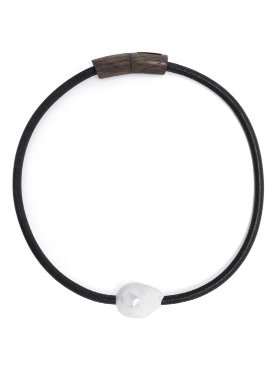 25SS 머니스 팔찌 M15 LEATHER BLACK