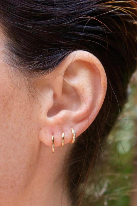  Scosha 반지 스코샤 힌지 후프 솔리드 골드 - SCOSHA