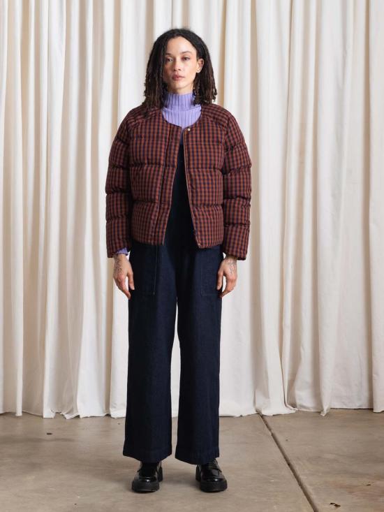  알리 골든 봄버 자켓 퍼퍼 재킷 블랙 세어서커 - ALI GOLDEN