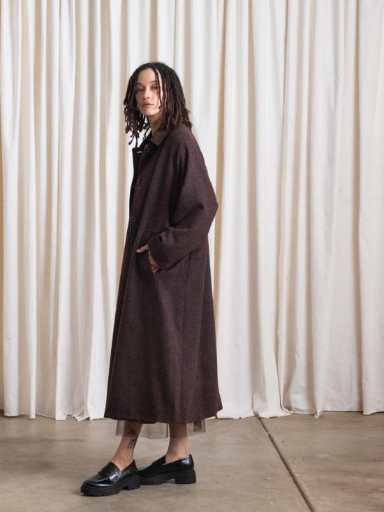  알리 골든 코트 뉴 울 트렌치 플레드 - ALI GOLDEN