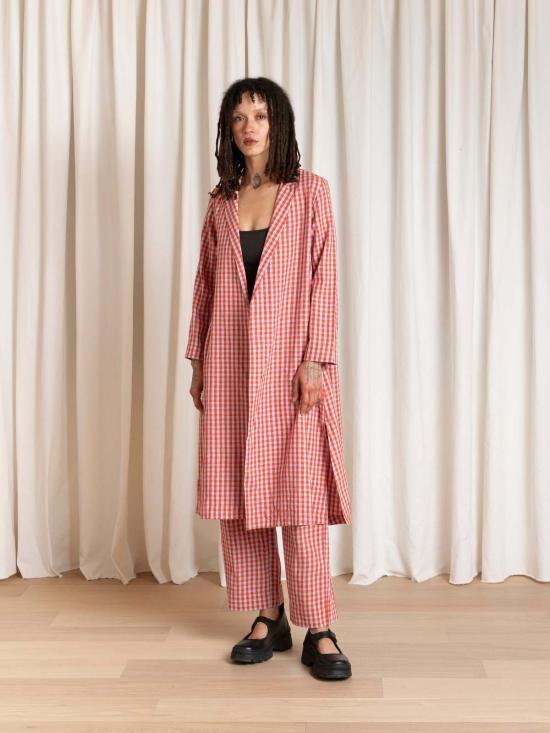  알리 골든 자켓 노치 재킷 포피/아이스 깅엄 - ALI GOLDEN