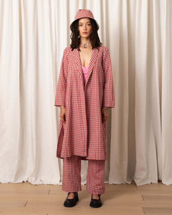  알리 골든 자켓 노치 재킷 포피/아이스 깅엄 - ALI GOLDEN