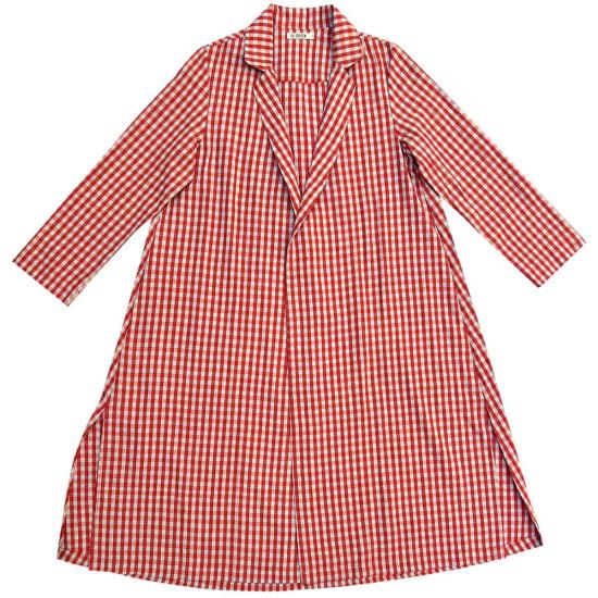  알리 골든 자켓 노치 재킷 포피/아이스 깅엄