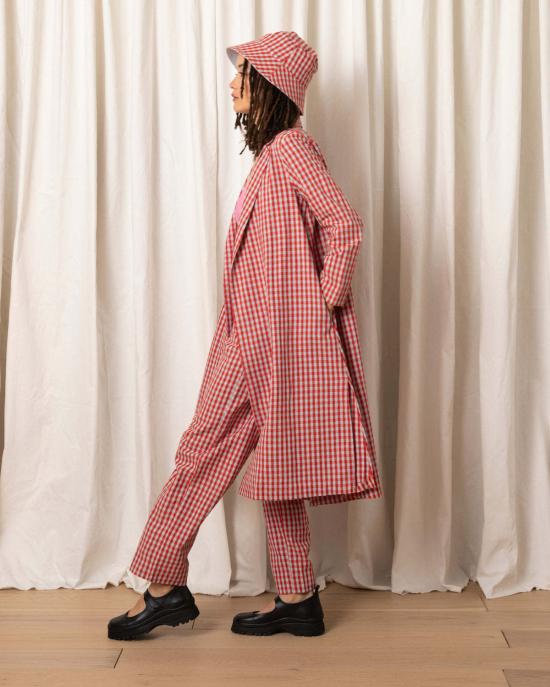  알리 골든 자켓 노치 재킷 포피/아이스 깅엄 - ALI GOLDEN