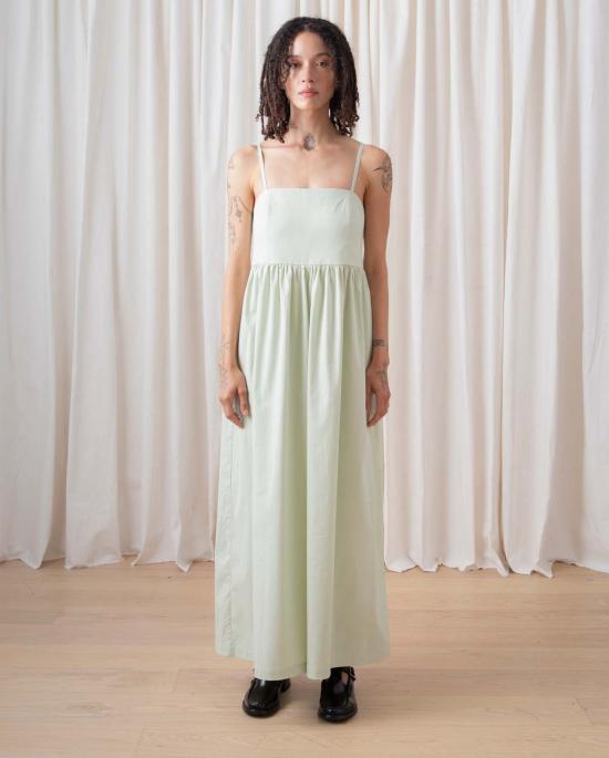  알리 골든 점프수트/오버롤 세어서커 풀 점퍼 라이트 민트 - ALI GOLDEN