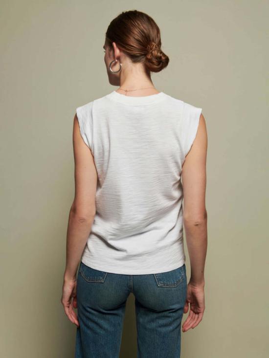  네이션 리미티드 민소매 티셔츠 패티 머슬 탱크 화이트 - NATION LTD