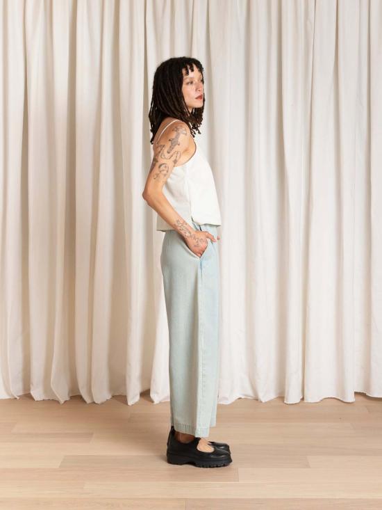  알리 골든 데님 팬츠 루즈 배럴 팬츠 라이트 데님 - ALI GOLDEN