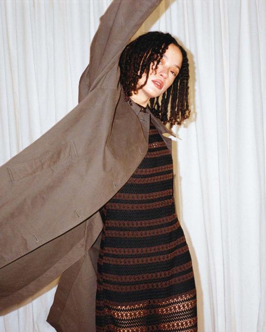  알리 골든 코트 뉴 트렌치 다크 토프 - ALI GOLDEN