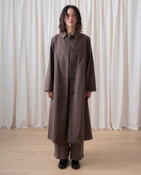  알리 골든 코트 뉴 트렌치 다크 토프 - ALI GOLDEN