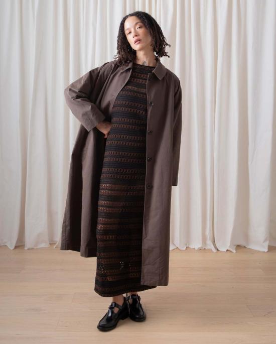  알리 골든 코트 뉴 트렌치 다크 토프 - ALI GOLDEN