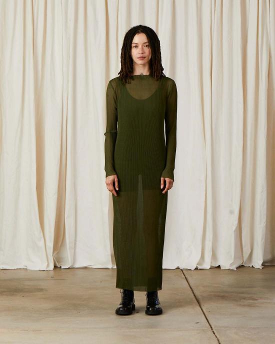  알리 골든 롱 원피스 플리츠 메시 드레스 블랙 - ALI GOLDEN