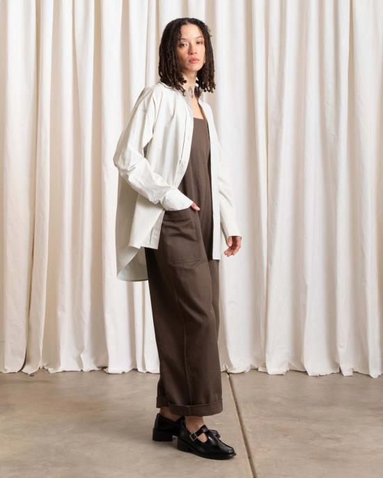  알리 골든 점프수트/오버롤 오버올 점퍼 초콜릿 - ALI GOLDEN