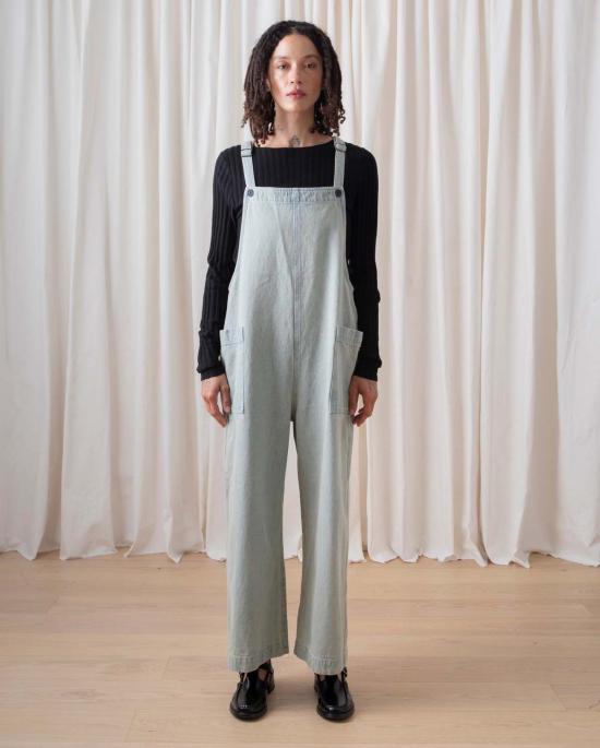  알리 골든 점프수트/오버롤 오버올 점퍼 라이트 데님 - ALI GOLDEN