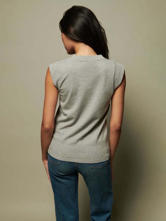  네이션 리미티드 민소매 티셔츠 Nation Ltd 패티 머슬 탱크 헤더 그레이 - NATION LTD