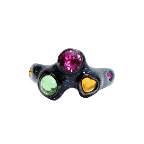  콜리나 스트라다 목걸이/팬던트 플로렌스 링 글리터 블랙