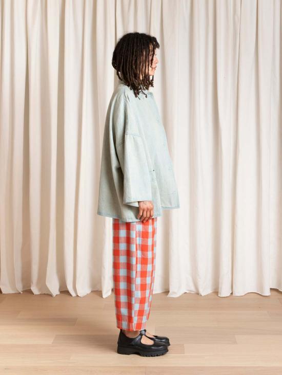  알리 골든 데님 자켓 오버사이즈 셔츠 재킷 라이트 데님 - ALI GOLDEN