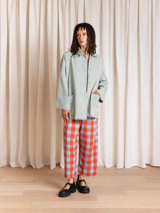  알리 골든 데님 자켓 오버사이즈 셔츠 재킷 라이트 데님 - ALI GOLDEN