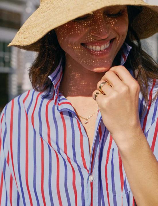  프랭크 앤 에일린 셔츠 프랭크 앤 엘린 엘린 릴렉스 버튼업 셔츠 - FRANK & EILEEN