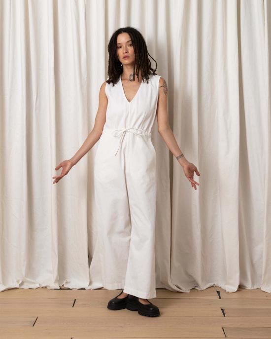  알리 골든 점프수트/오버롤 헤비 슬릿 백 점퍼 본 - ALI GOLDEN