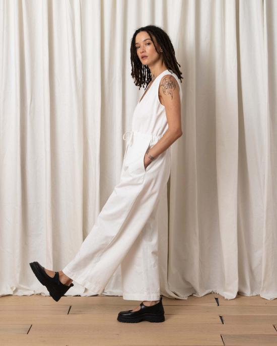  알리 골든 점프수트/오버롤 헤비 슬릿 백 점퍼 본 - ALI GOLDEN