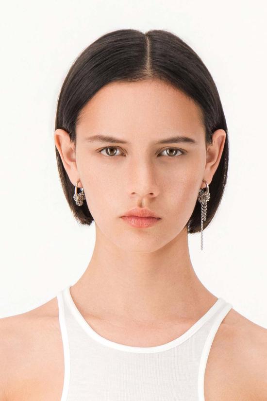  저스틴 클렌퀏 이어링 저스틴 클렌켓 베라  미디엄 팔라듐 - JUSTINE CLENQUET