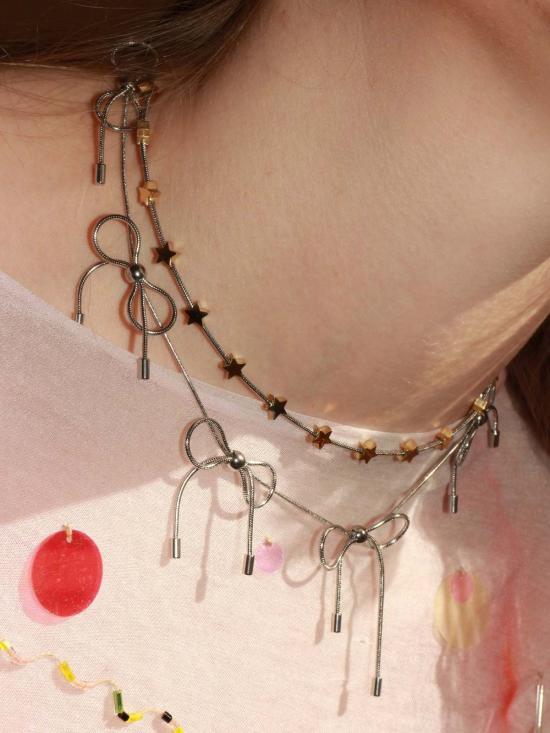  Marland Backus 목걸이/팬던트 마를랜드 백커스 보우 목걸이 스테인리스 스틸