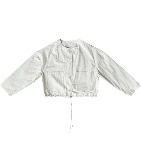  알리 골든 자켓 스프링 크롭 드로스트링 재킷 에크루