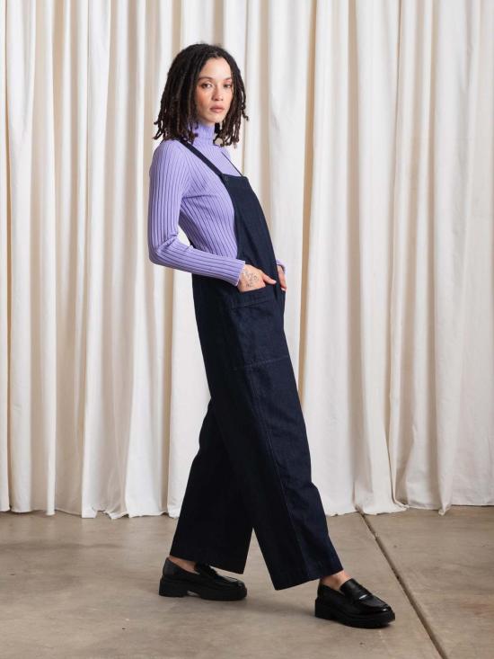  알리 골든 점프수트/오버롤 오버올 점퍼 다크 데님 - ALI GOLDEN