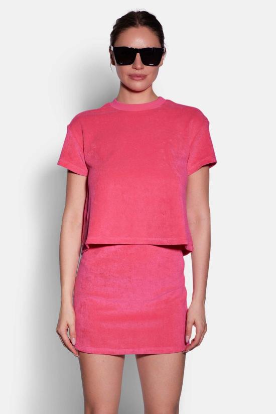  The Tile Club 숏 스커트 타일 클럽 롤라 테리 미니 스커트 - THE TILE CLUB