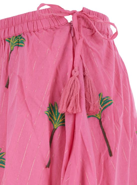 25SS 니모위드러브 롱 스커트 VANILLASKIRTPINKLUREXPALMEMBROIDRED Pink - NIMO WITH LOVE