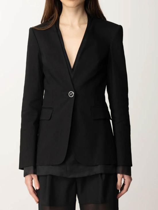 24FW 핑코 자켓 104674A2EE Z99 Nero limousine