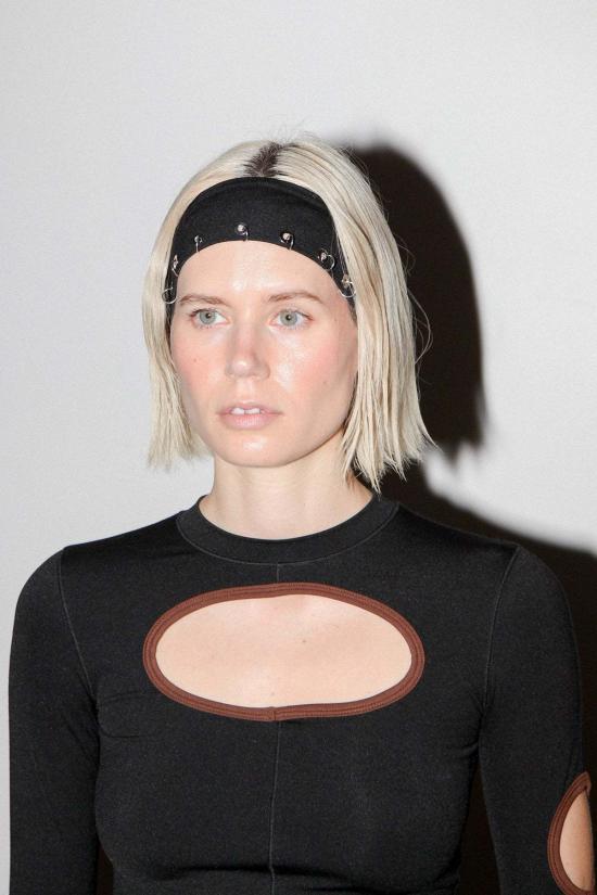  케이코 헤어 액세서리 Kk Co 피어싱 헤드밴드 오닉스