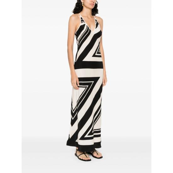 25FW 서 더 레이블 롱 원피스 SIR225 1044 NERO BLACK NEUTRALS - SIR. THE LABEL