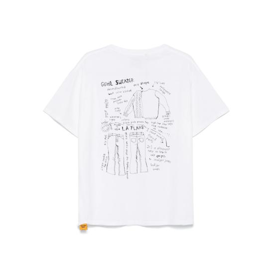 25FW 갤러리 디파트먼트 반팔 티셔츠 MT 10077 WHITE - GALLERY DEPT