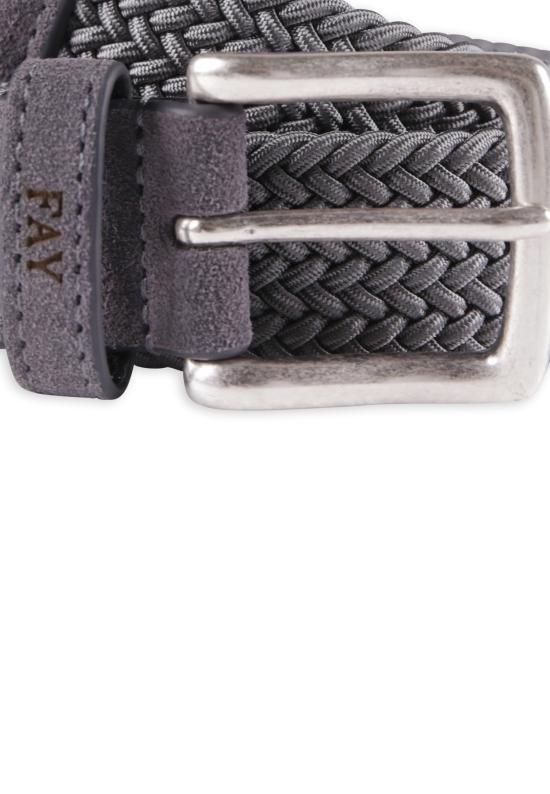  [키즈] 페이 가죽 벨트 FU0P51 Z2207 919 GREY - FAY