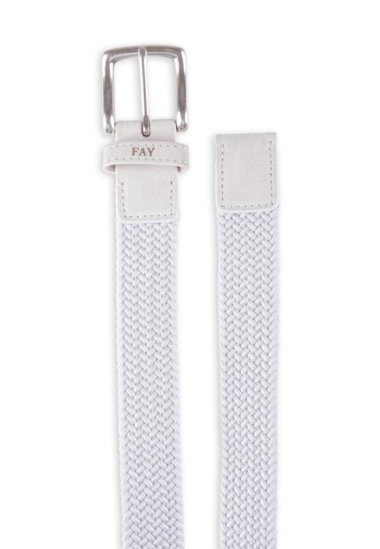 25FW [키즈] 페이 가죽 벨트 FU0P51 Z2207 100 WHITE - FAY