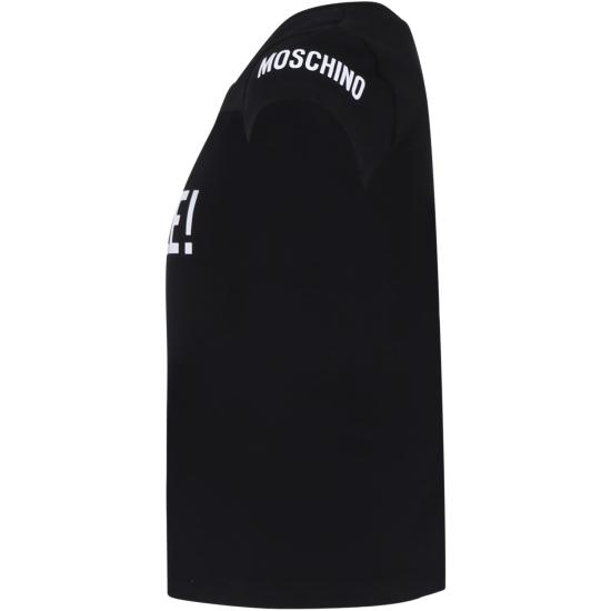  [키즈] 모스키노 티셔츠 HEM055 LBA00 60100 BLACK - MOSCHINO