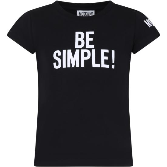  [키즈] 모스키노 티셔츠 HEM055 LBA00 60100 BLACK