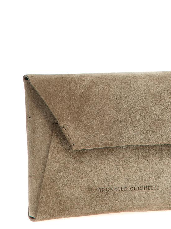 25FW 브루넬로 쿠치넬리 클러치/파우치 MWDLD2722C5859 Gray - BRUNELLO CUCINELLI