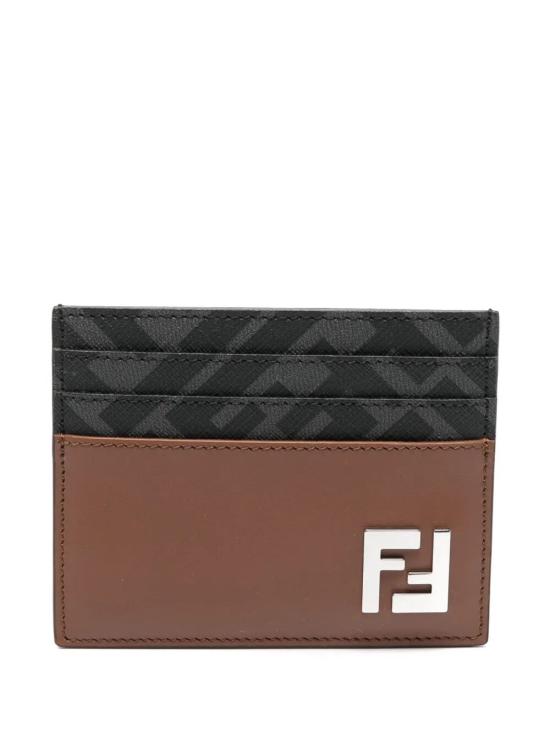25FW 펜디 FF 스퀘어 카드 홀더 7M0164 AFF2 F1SCD DARK NUT NERO
