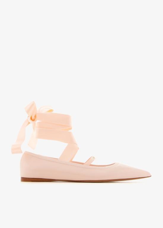 25SS 살바토레 페라가모 앵클 리본 발레 플랫 슈즈 01K219782675 VANILEBALLET