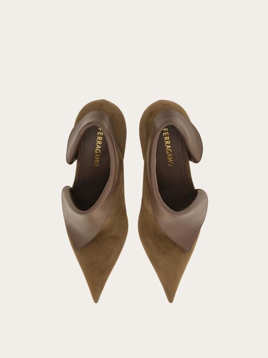 25SS 살바토레 페라가모 뮬/슬리퍼 01J875784092 CONCRETE - SALVATORE FERRAGAMO