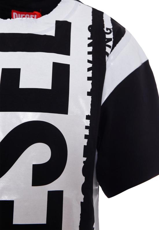 24FW [키즈] 디젤 티셔츠 J02074 00YI9 K900 BLACK - DIESEL