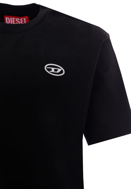 24FW [키즈] 디젤 티셔츠 J02019 0AIJU K900 BLACK - DIESEL